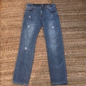 7 for all mankind slimmy distressed jeans